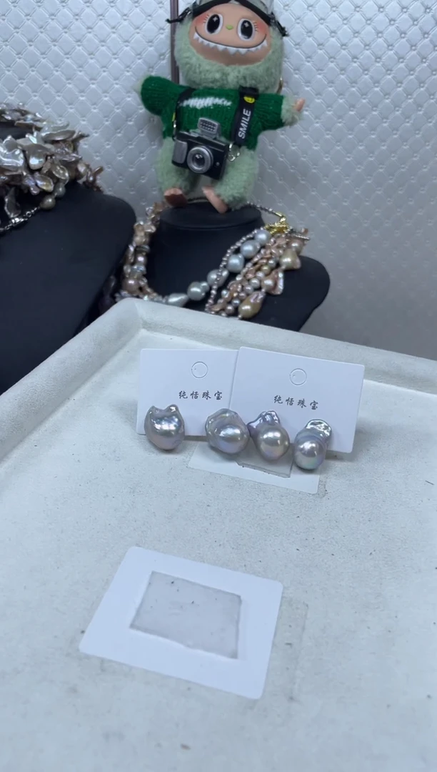 未镶嵌淡水珍珠耳饰【纯恬珍珠】（多样性发货发一）