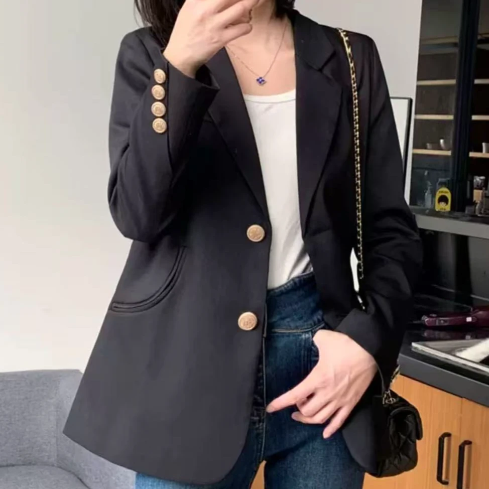 007西装外套女春秋季新款小众设计感韩版质感西服