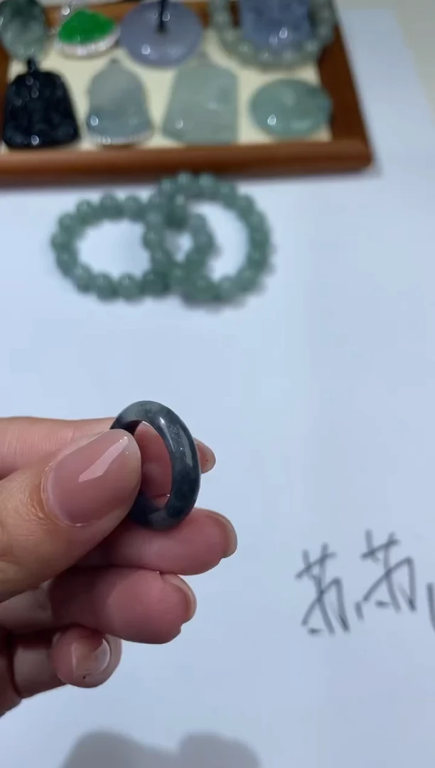 【闪购商品】翡翠未镶嵌颈饰2206104/苏/戒圈多样性一件发