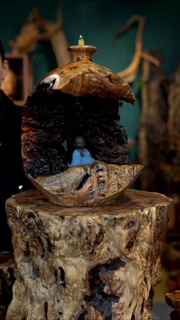 木宝***齐雷击枣木平安瓶