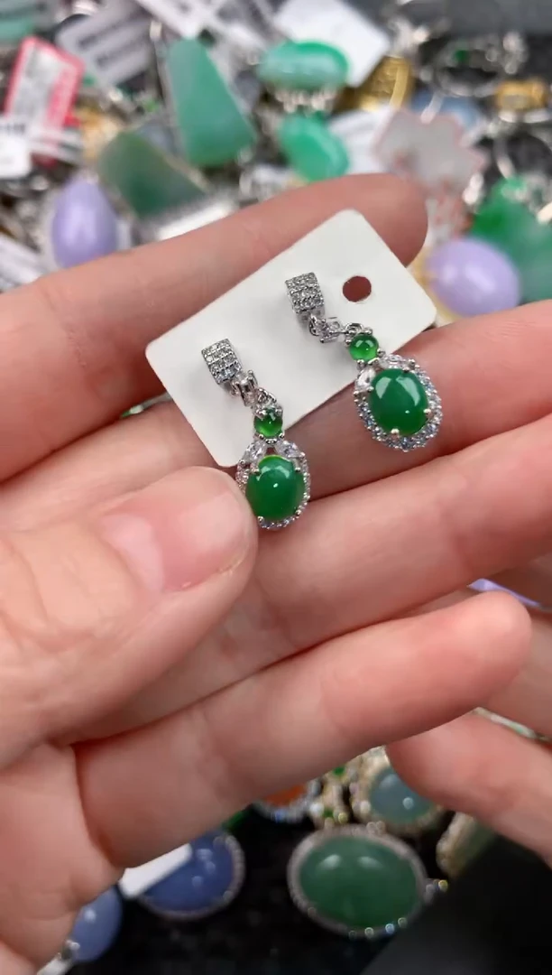 银S925镶嵌戒指翡翠11-11-11   6