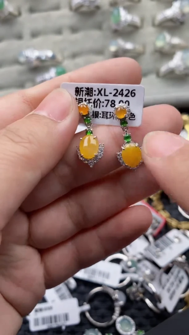 【闪购商品】翡翠戒指银S925镶嵌666666---5