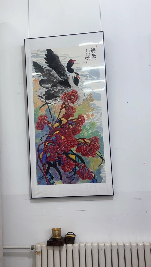 国画李子鹏-8平尺-国画作品-紫