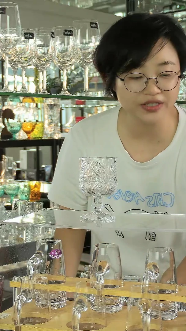 水晶玻璃手柄款7607  6个一套