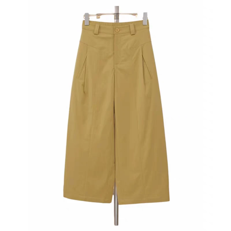 【AOB.RUI】莱赛尔天丝高腰时尚九分裤2025夏季新款弹力直筒裤-1165