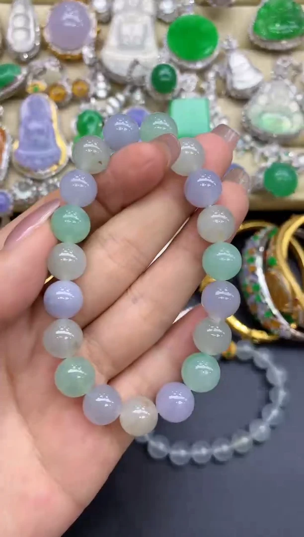 未镶嵌手串翡翠353-中国好珍宝