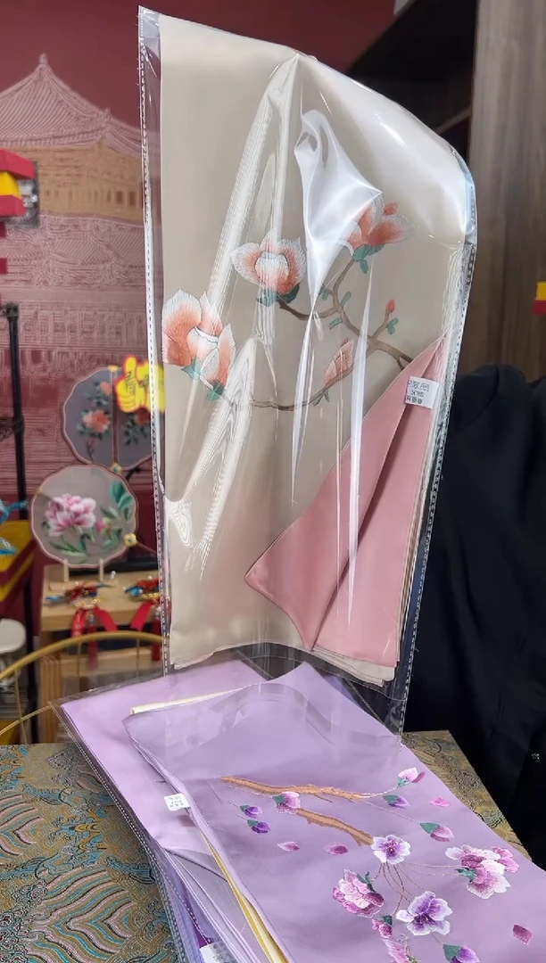 【闪购商品】刺绣苏绣100桑蚕丝丝巾