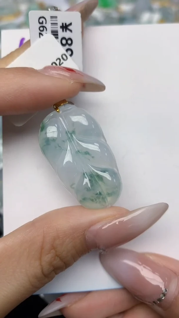 【闪购商品】翡翠颈饰18K金镶嵌 天然翡翠A货