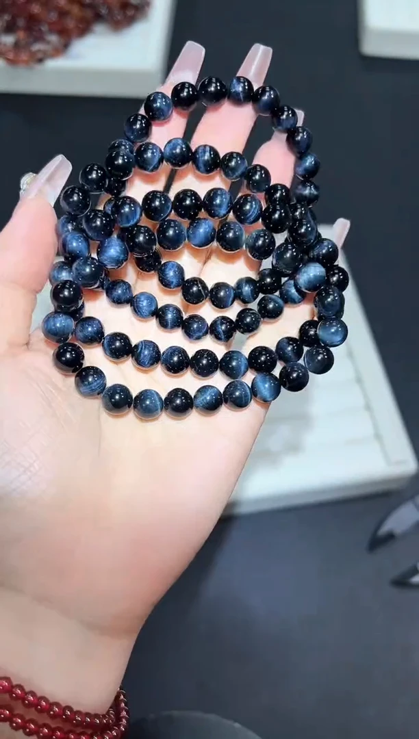 【闪购商品】木变石（虎睛石）手串未镶嵌17l多样性发其一/1条8mm