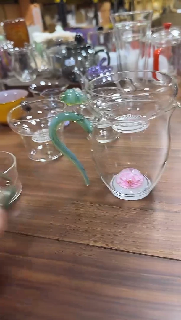 青玉唐韵怡然公道杯+青玉茶漏