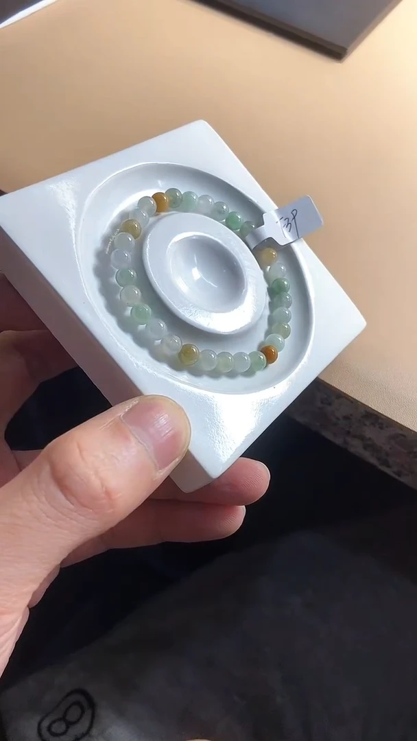 【闪购商品】翡翠手串未镶嵌天然翡翠A货手串F39