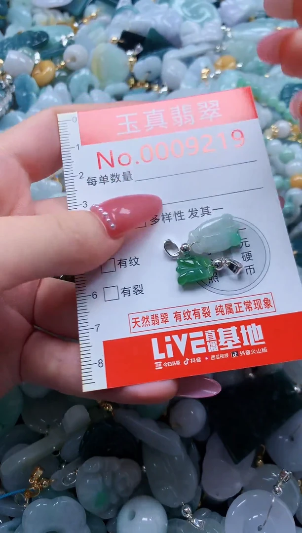 翡翠未镶嵌吊坠(不含链)9219