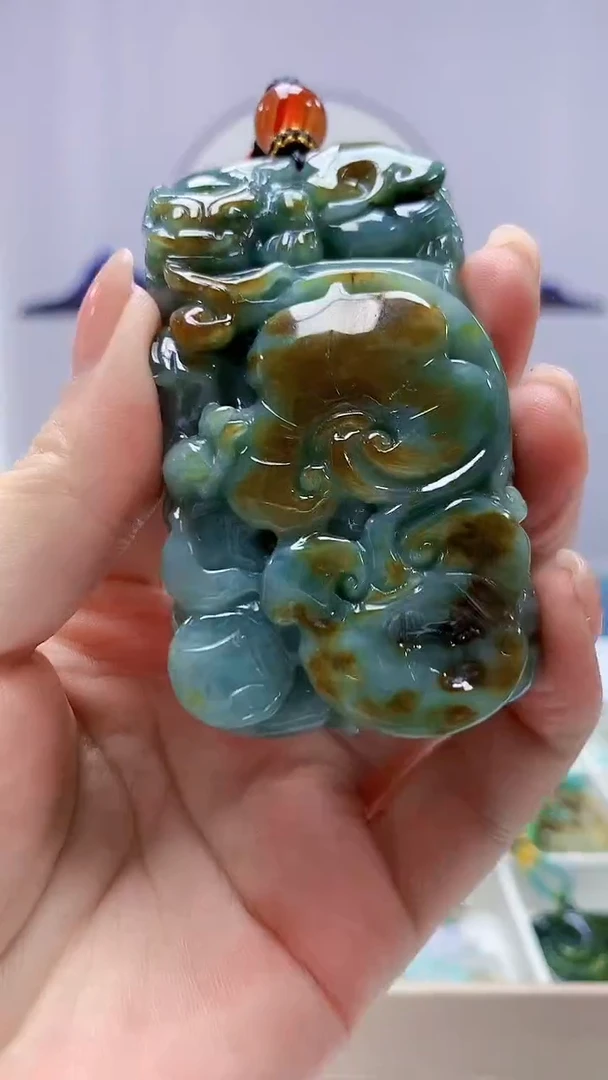 【闪购商品】定制翡翠未镶嵌5028ms-毛货53貔貅