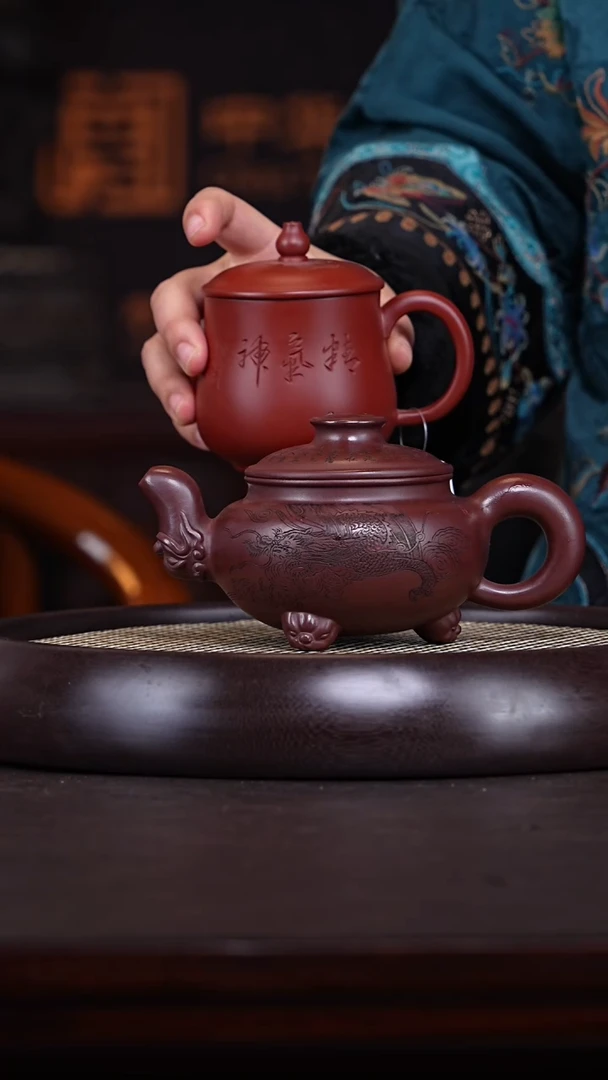 【闪购商品】紫砂茶壶张赦棠20-72 祥龙紫砂壶