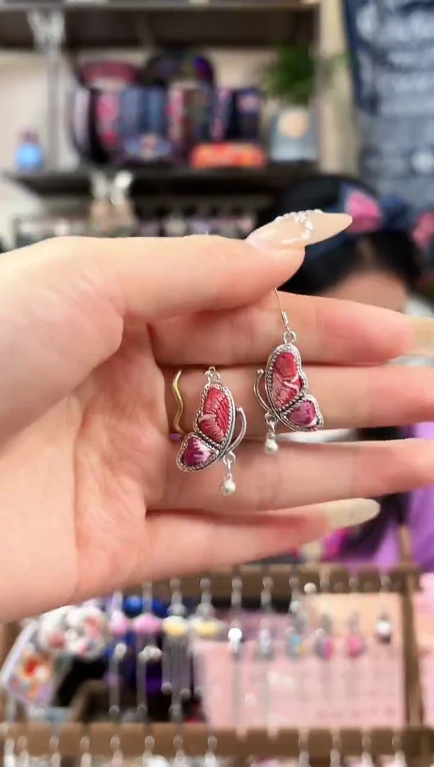 织绣民族风非遗老绣苗银饰品867