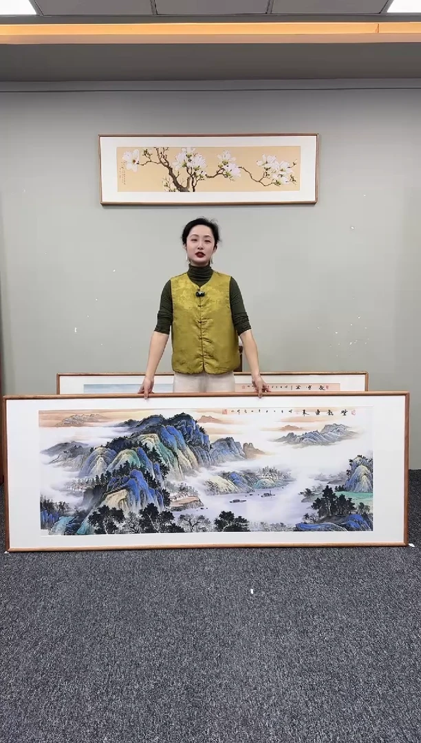 国画紫气东来210*80