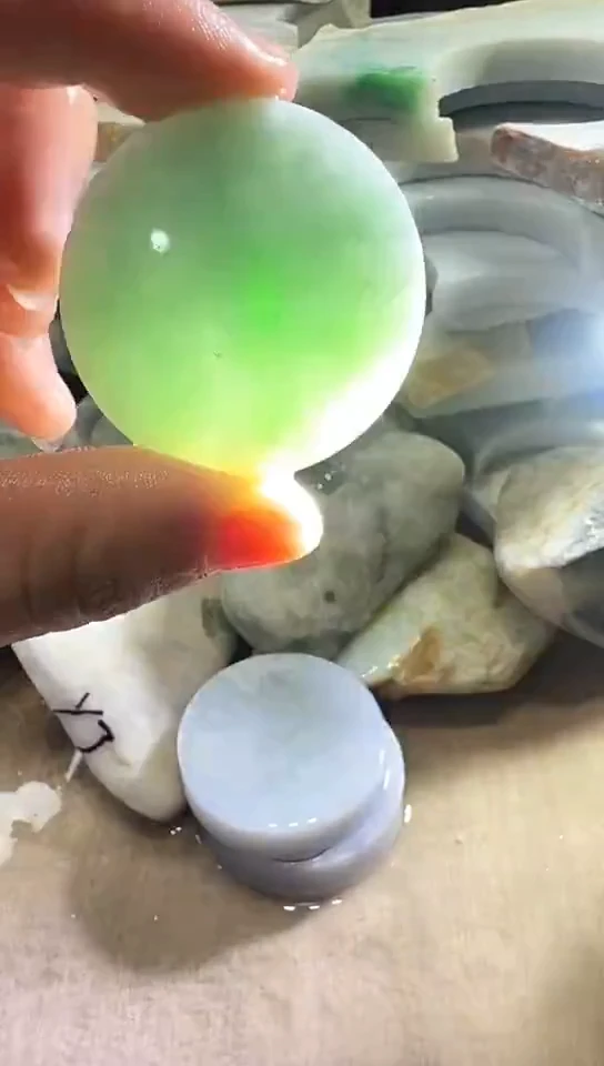 裸石翡翠缅甸翡翠A货花177