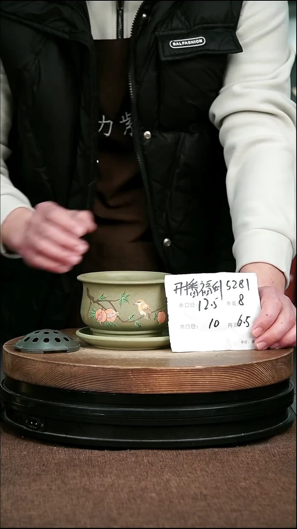 紫砂花盆花卉园艺5281+Z