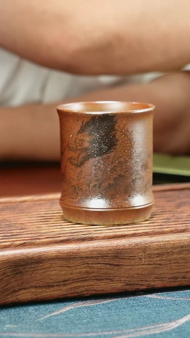 茶杯紫砂段泥窑宝龙杯