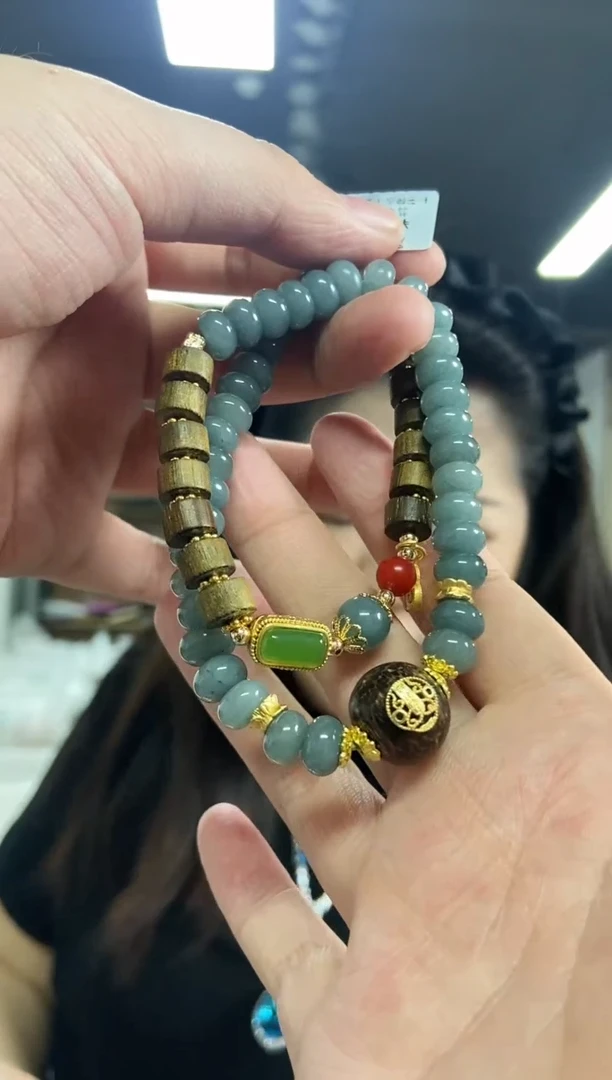【闪购商品】翡翠手串未镶嵌多样性发其一颜色微差