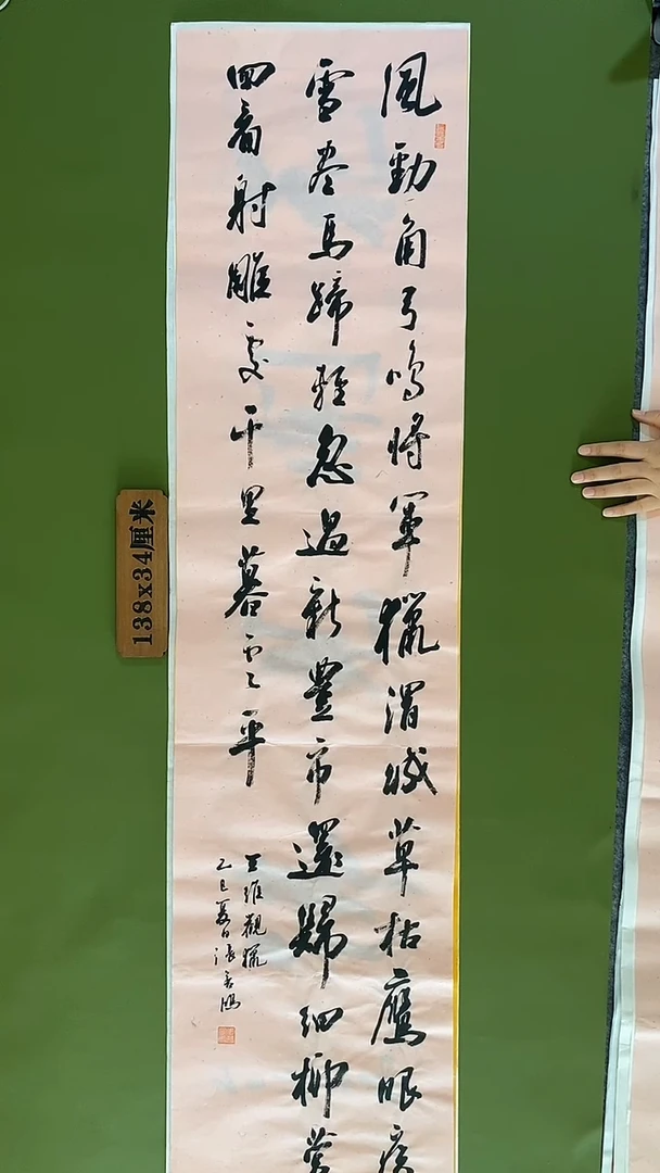 书法书法 张若鸿 尺寸138cm*34cm