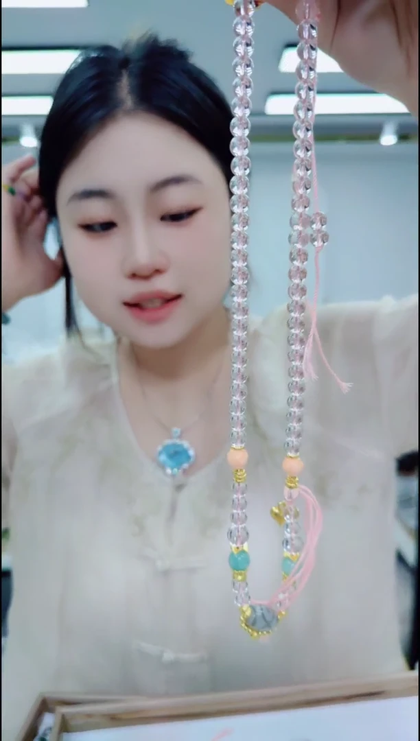 翡翠未镶嵌颈饰1555白色万能链