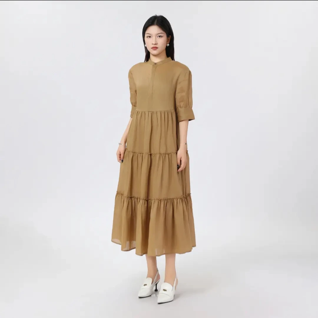 阿玛施AMASS【回归自然】气质显瘦复古百搭百搭老钱风女装550061