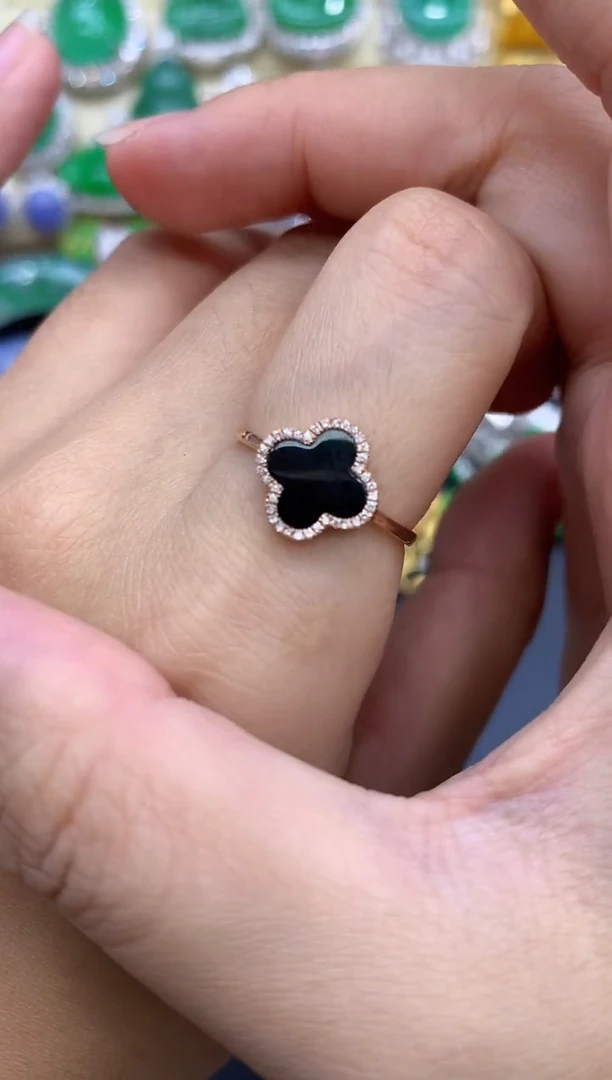 18K金镶嵌戒指翡翠288-中国好珍宝