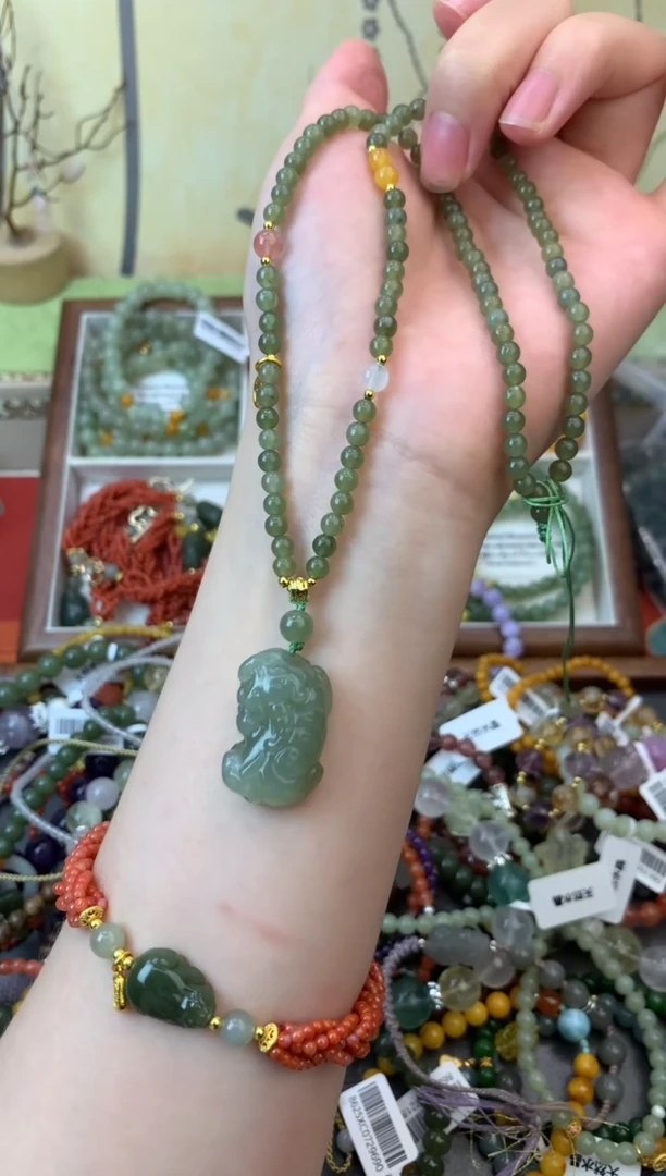 项链和田玉未镶嵌442