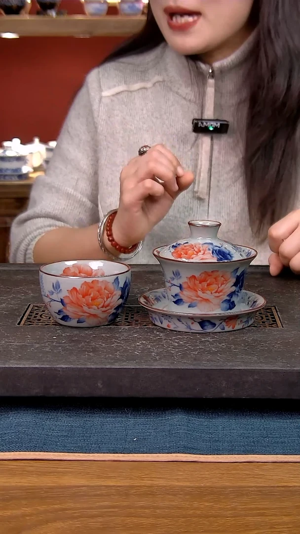 简装家用款2件套 老陶泥开片纹陶瓷茶具