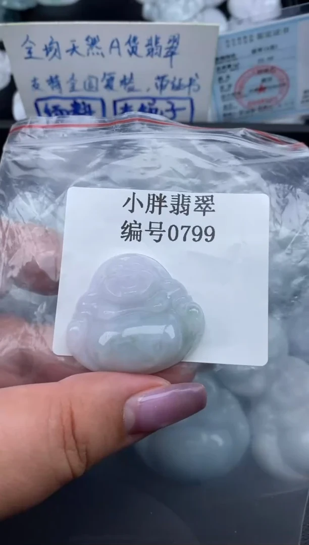 翡翠未镶嵌颈饰缅甸天然A货翡翠0799