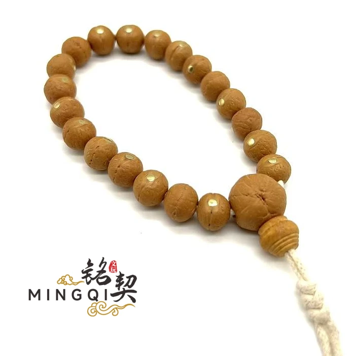 全- 铜- 镶嵌-凤眼菩提11mm+左右尼泊尔原生态粒数多样发佛塔配饰