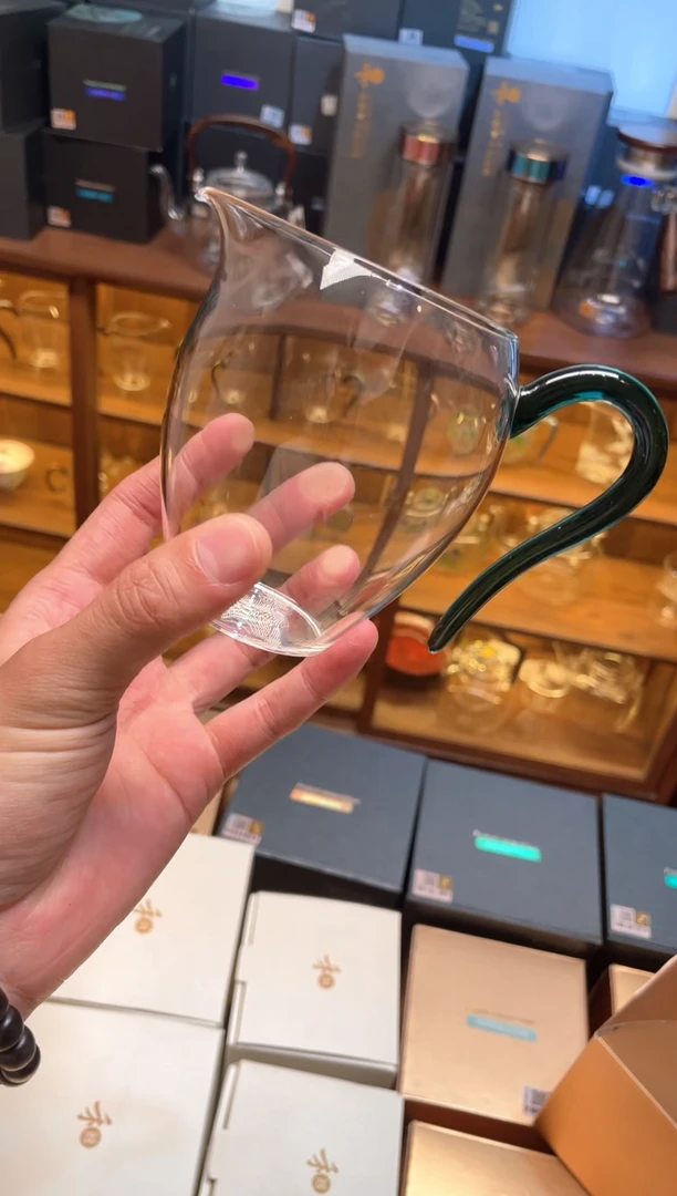 怡然墨绿色公道杯  样品