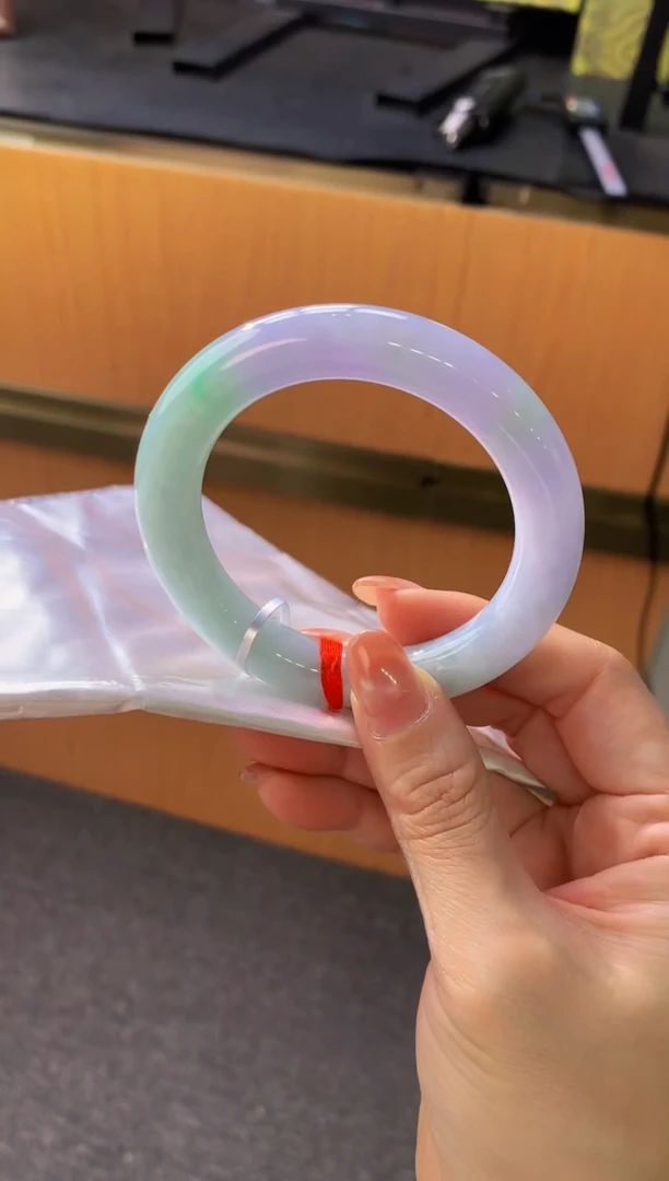 未镶嵌手镯翡翠-C667 圈口55.2