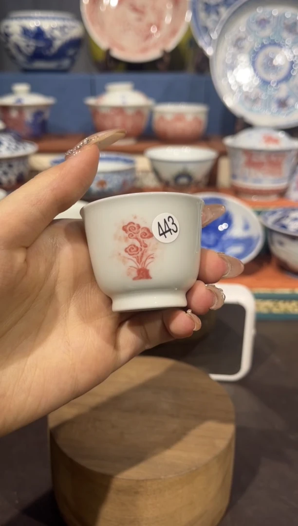 果**.拓片灵芝单杯QD255