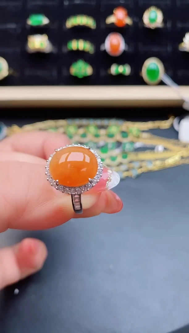 【闪购商品】翡翠戒指银S925镶嵌1211221