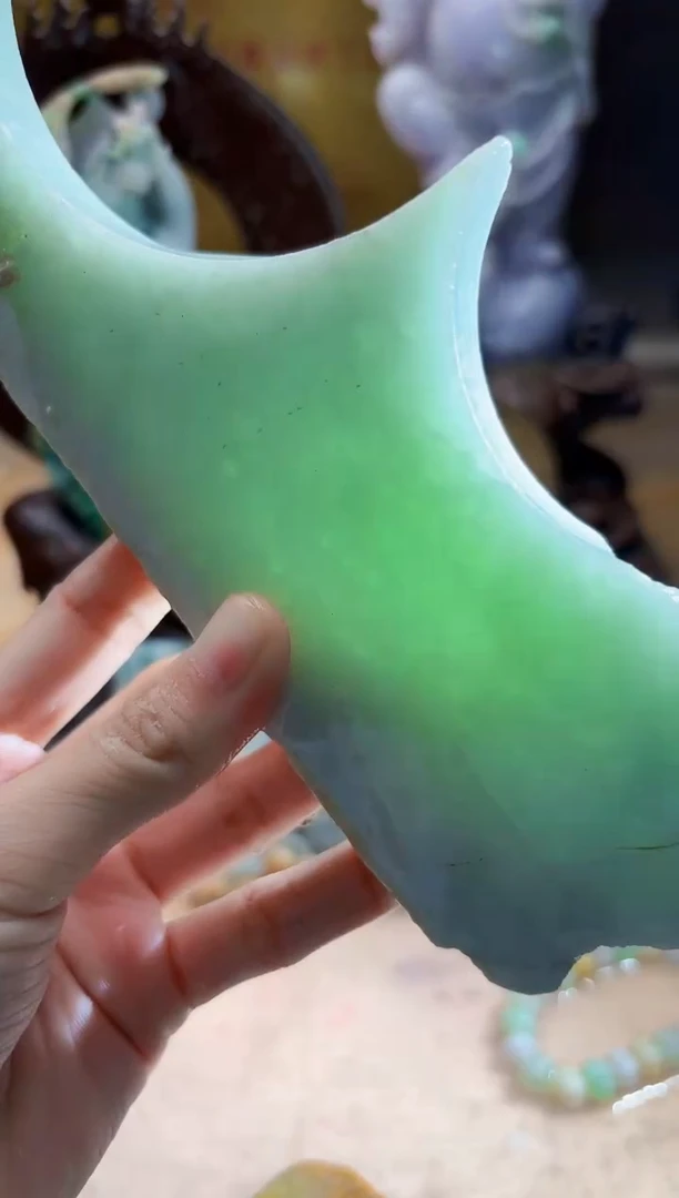 未镶嵌挂件翡翠A货柠优8063