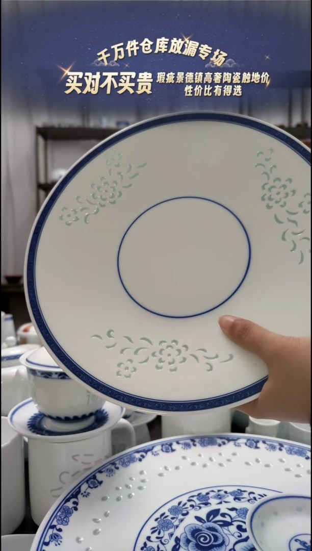 【闪购商品】瓷清韵10寸大盘一个