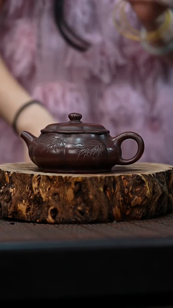茶壶紫砂宜兴岁颐传砂原矿全手5