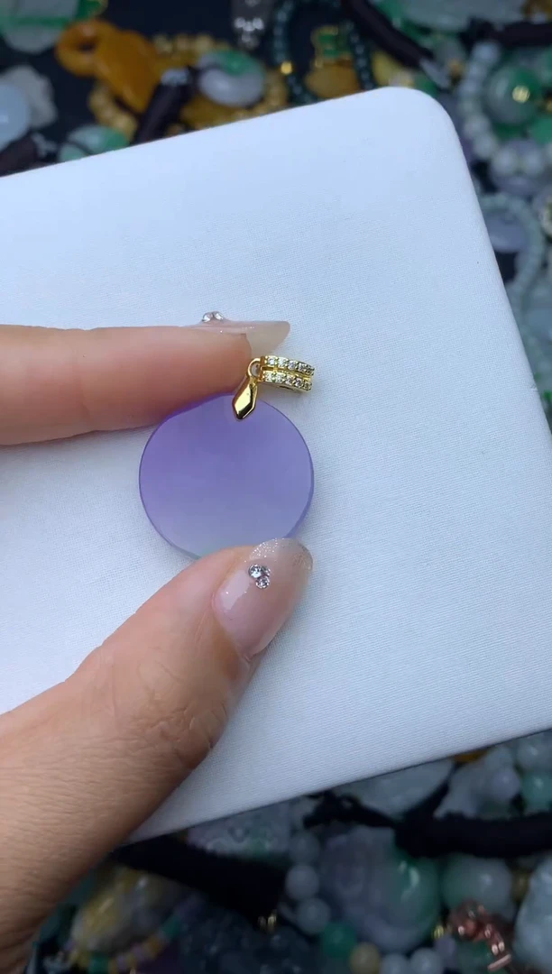 翡翠未镶嵌颈饰天然缅甸翡翠吊坠