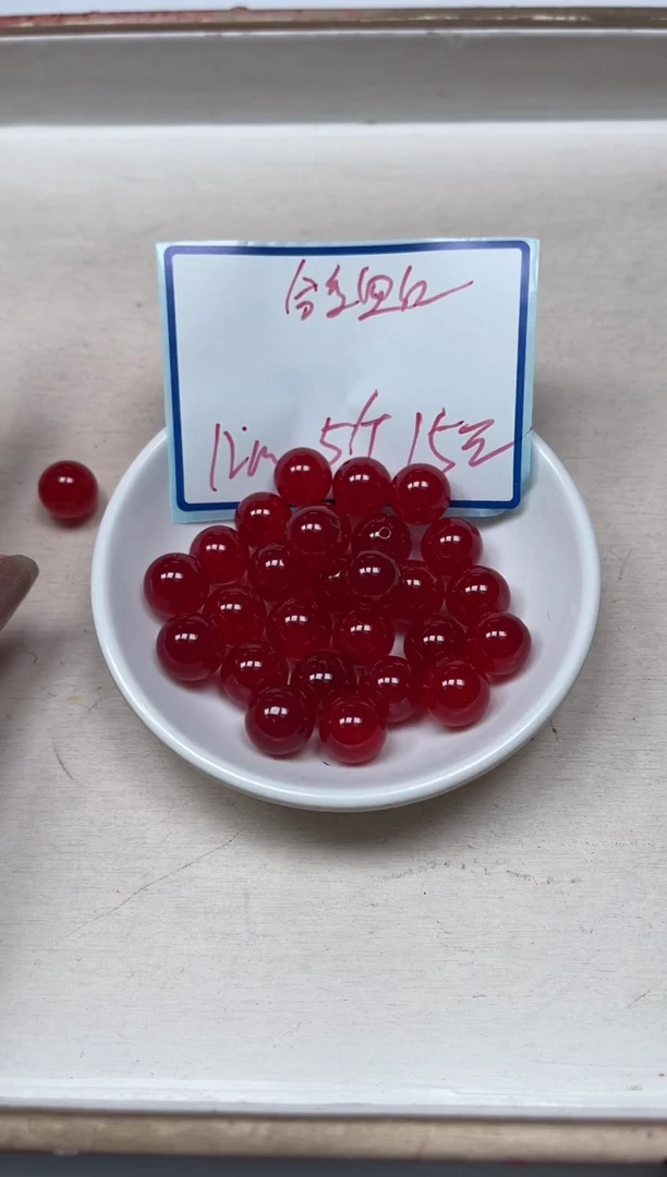 手饰玛瑙未镶嵌B559 鸽血红12mm 5颗15元