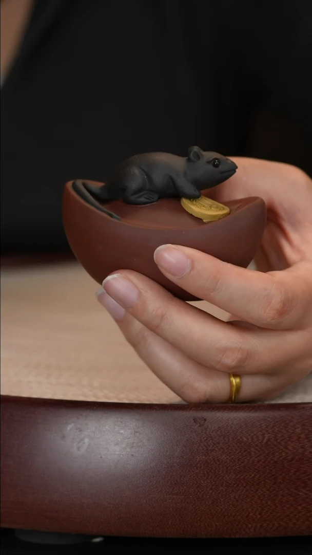 【闪购商品】紫砂茶壶元宝有鼠