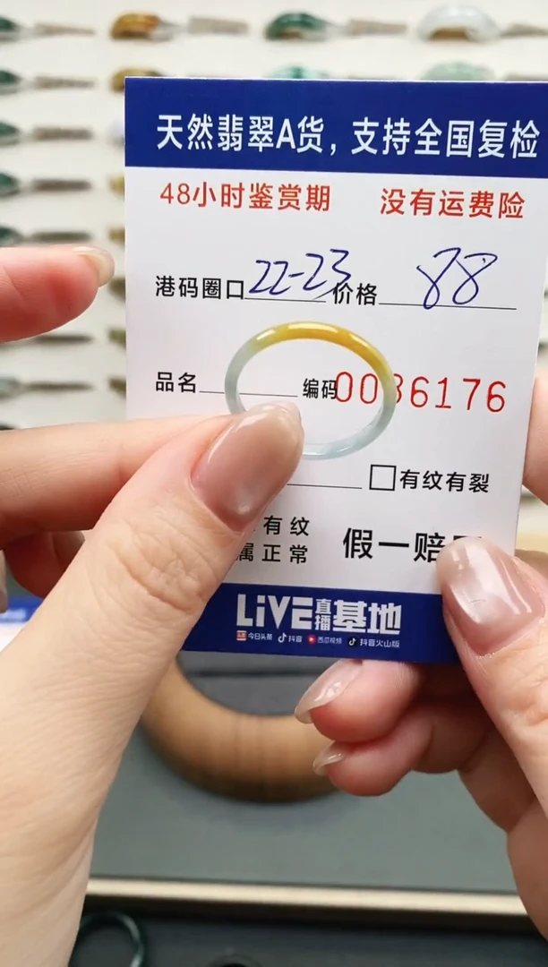 未镶嵌戒指翡翠6176
