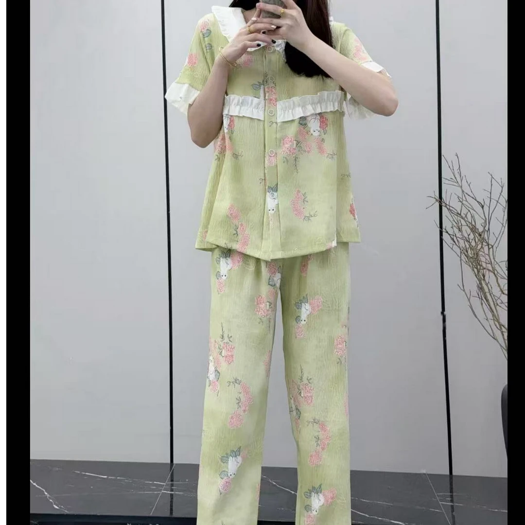 夏季甜美小清新公主领甜心挚爱家居服H6074