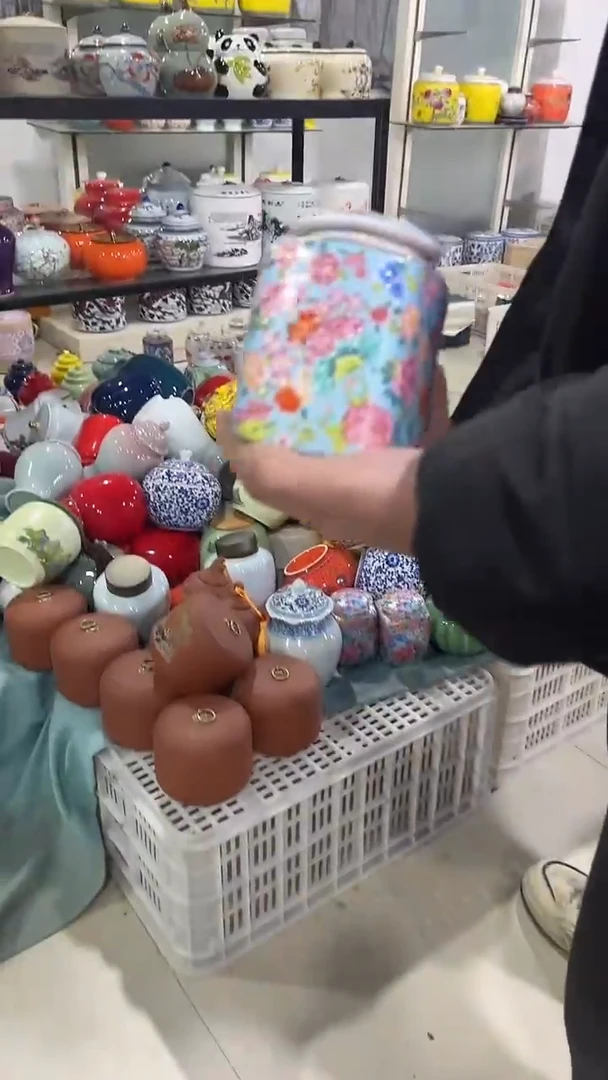 【闪购商品】摆件陶瓷茶叶罐储物罐