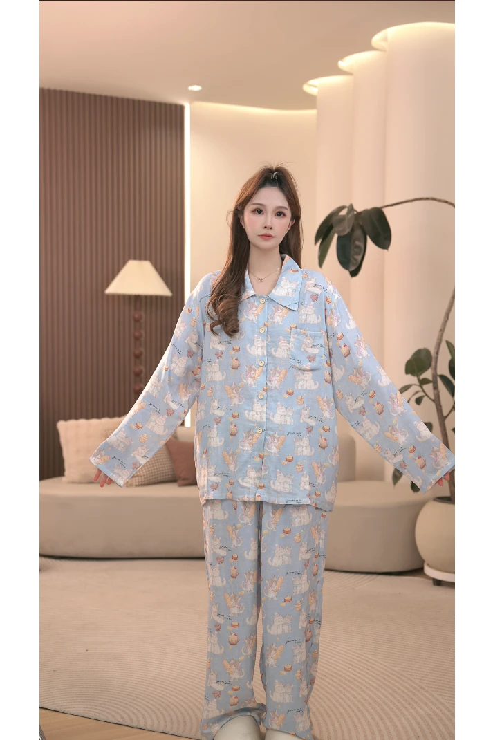 DM【小猫派对】高定设计款时尚家居服套装