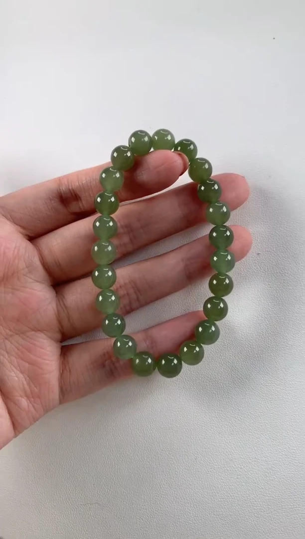 未镶嵌手串和田玉圆珠手串