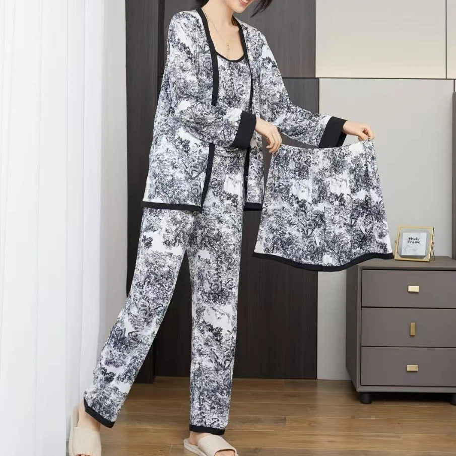 【锦衣服饰】K- 300（0540）水墨画四件套家居服