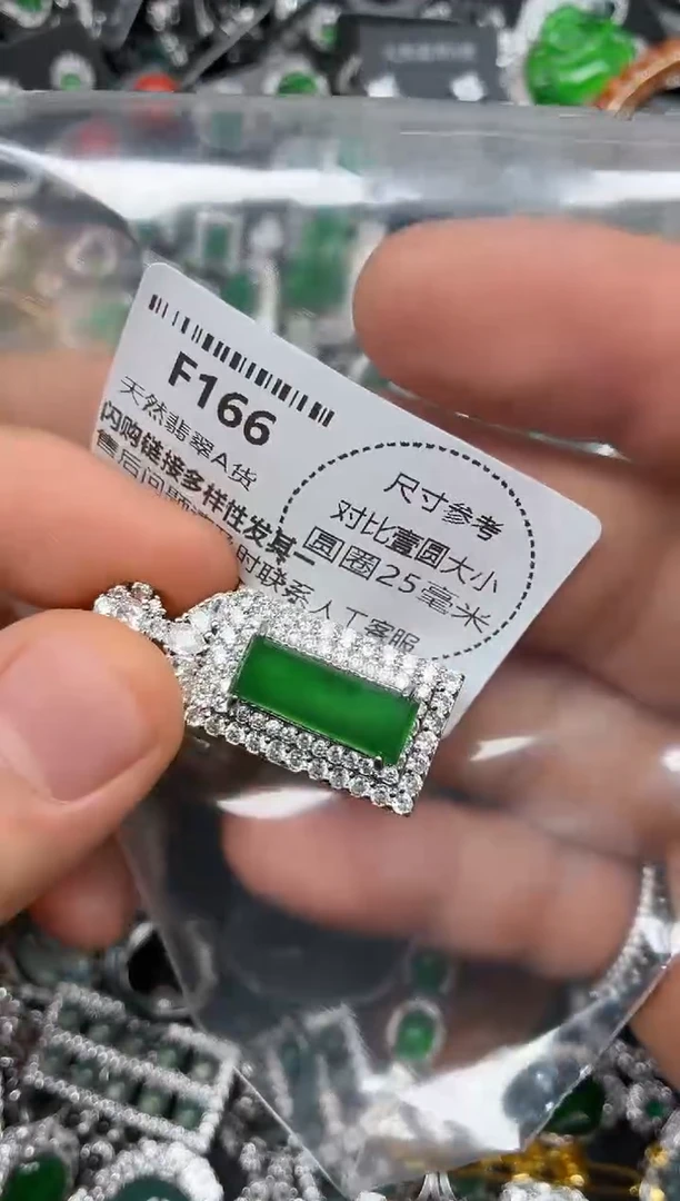 颈饰未镶嵌翡翠F166吊坠