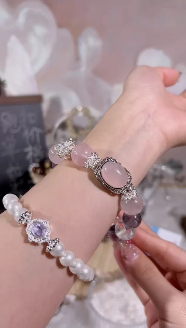 【闪购商品】水晶手链未镶嵌天然水晶默认微瑕 多样性发货发其一